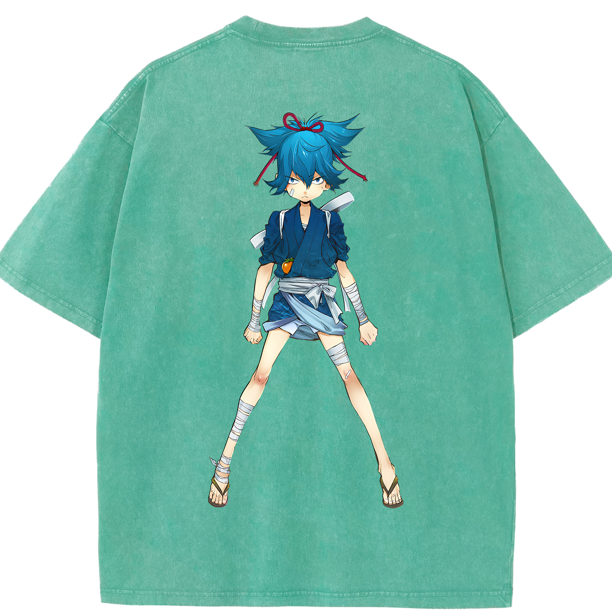 （画像用） 刀剣乱舞 Touken Ranbu 綿100% ヴィンテージ風 半袖Tシャツ（背面プリント）